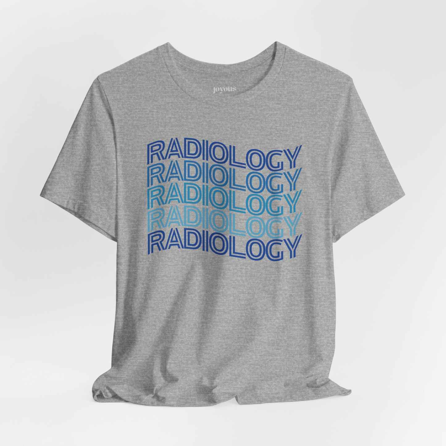 Wavy Blue Radiology Soft Cotton Tee