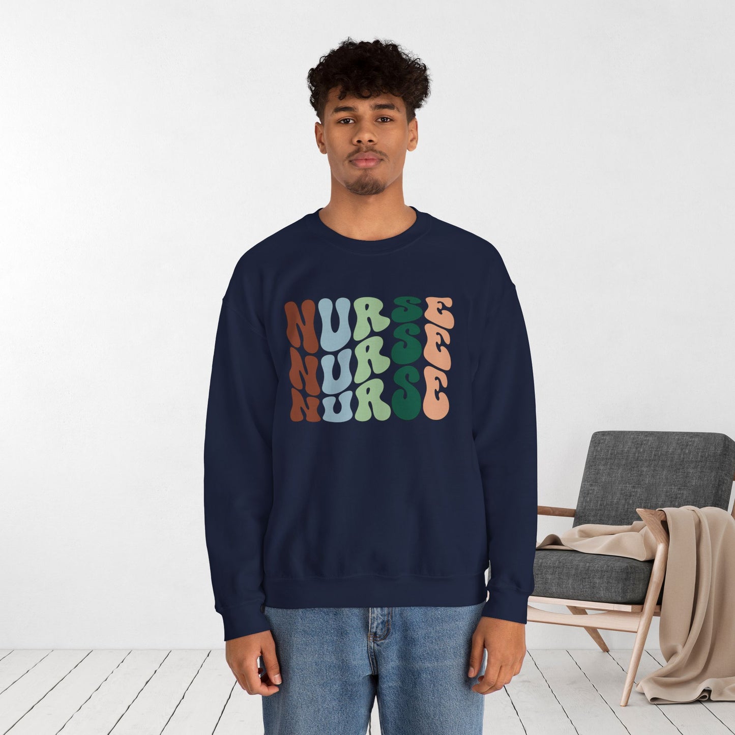 Groovy Nurse Sweatshirt for Registered Nurse