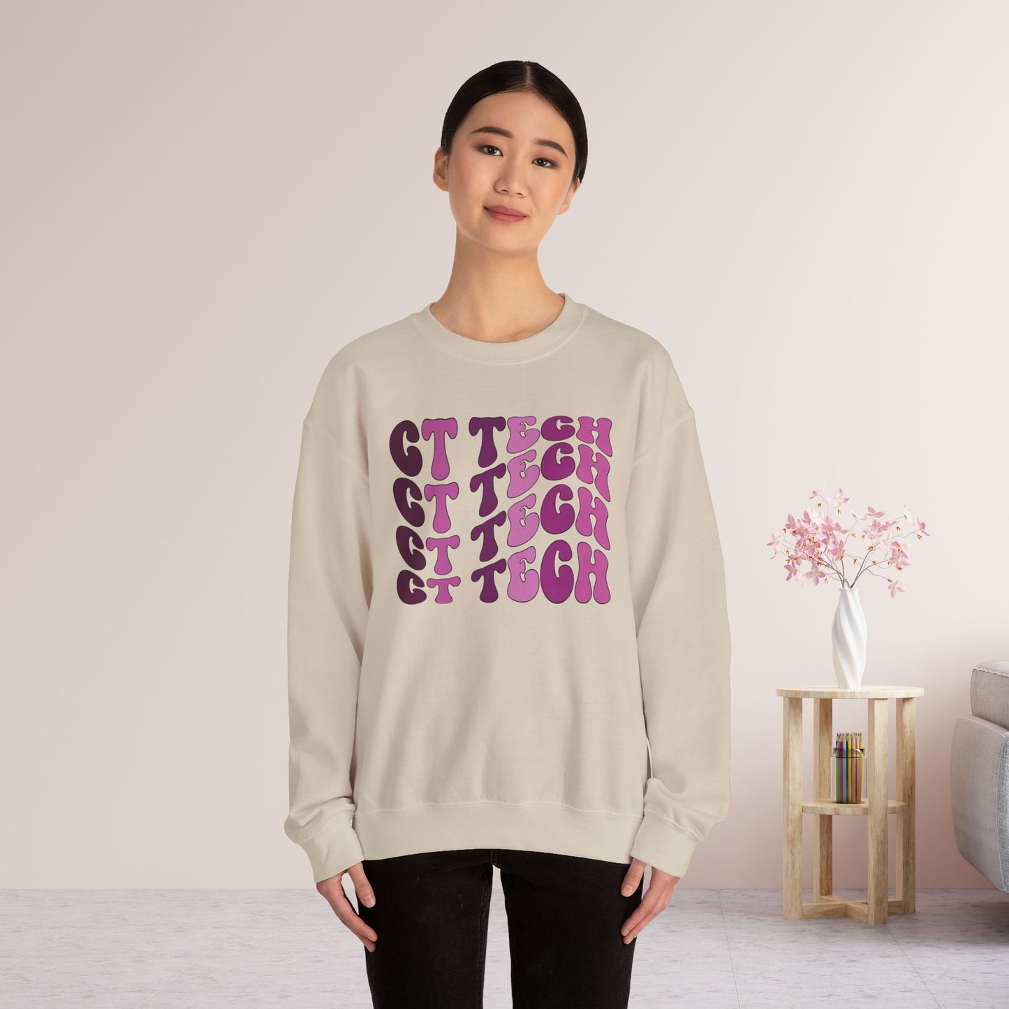 Groovy Purple CT Tech Sweatshirt - CT Technologist Sweater