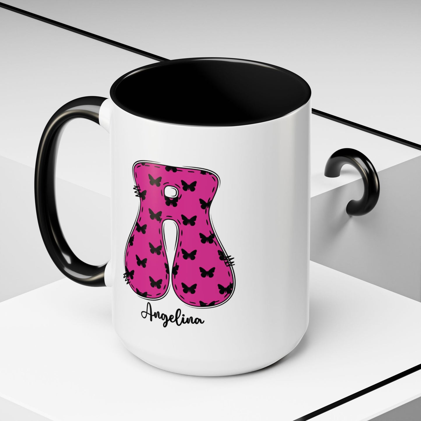 Custom Name Initial Letter Mug - Personalized Gifts A-Z