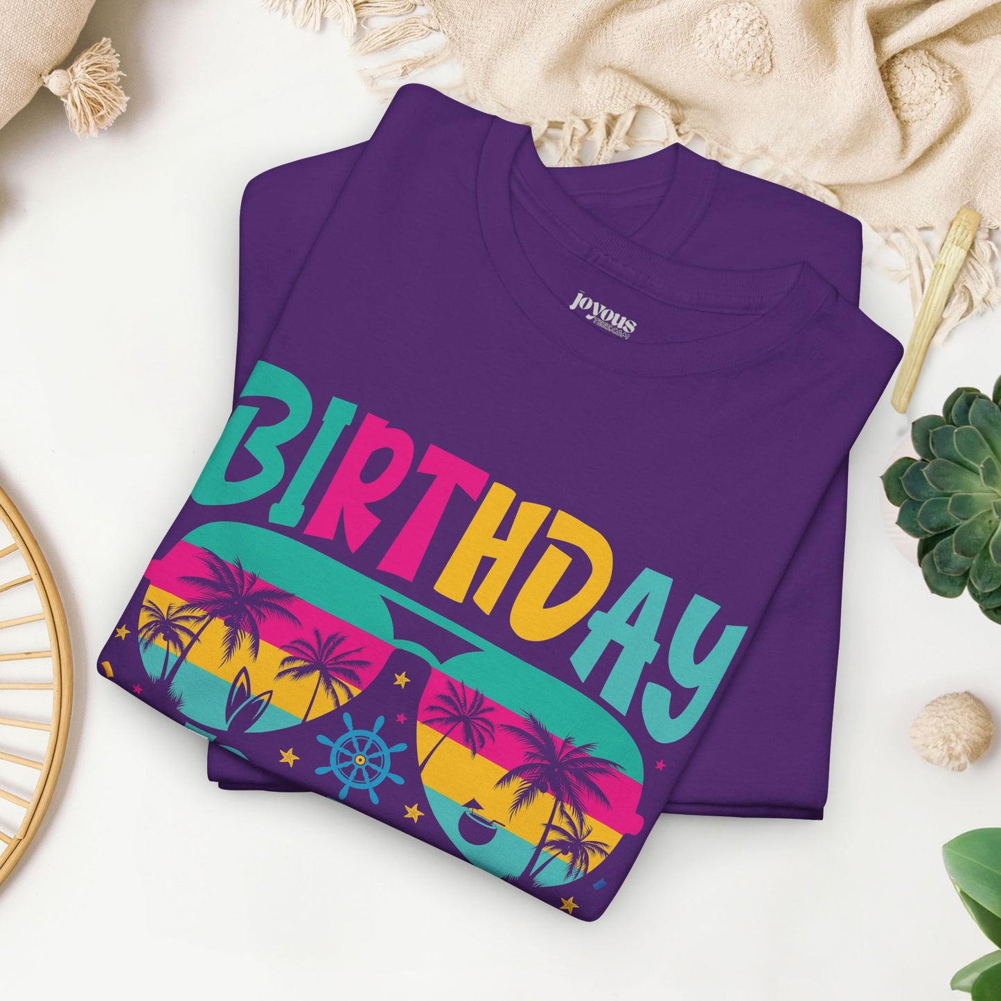 Birthday Cruise Squad Shirt - Family Cruise Vacation Heavy Cotton Tee