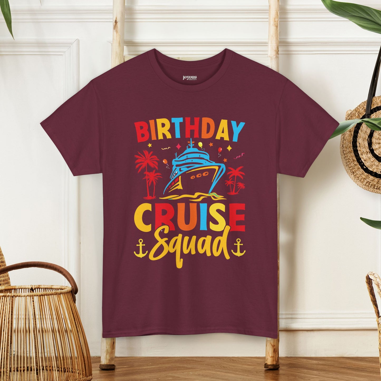 Birthday Cruise Squad Shirt - Family Cruise Vacation Heavy Cotton Tee