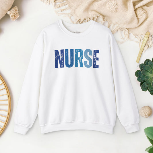 Retro Nurse Sweatshirt for Registered Nurse