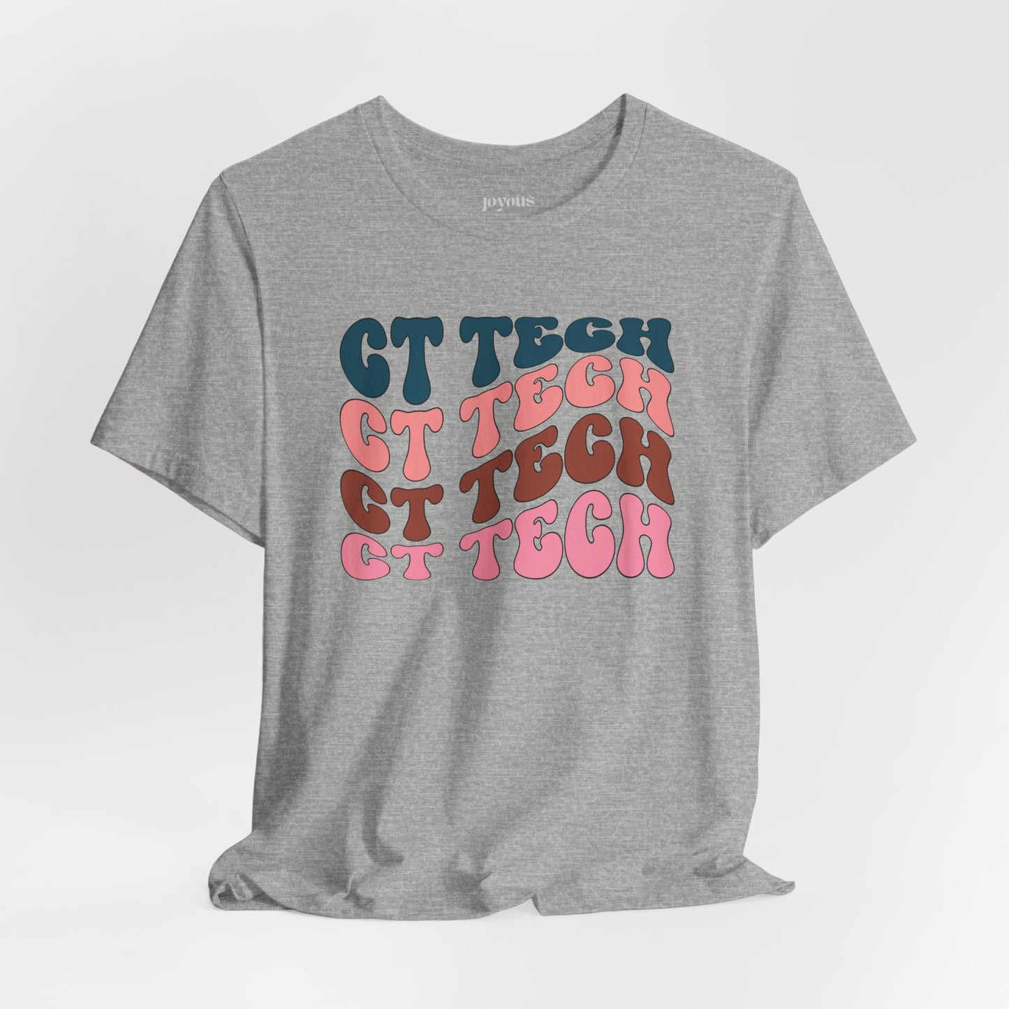 Groovy Colorful CT Tech Shirt - CT Technologist Soft Cotton Tee