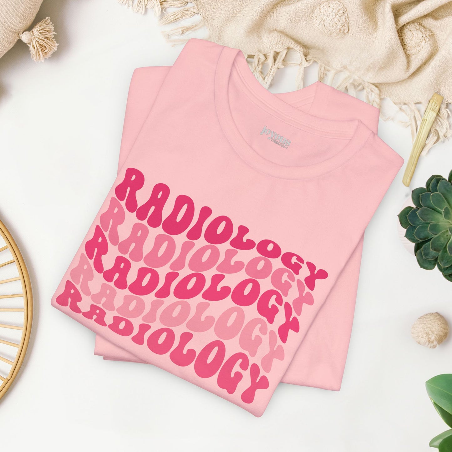 Groovy Pink Radiology Soft Cotton Tee