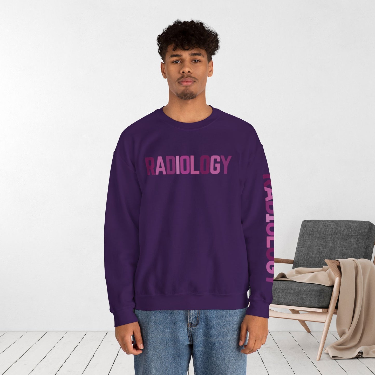 Trendy Purple Radiology Sweatshirt for RAD Technician