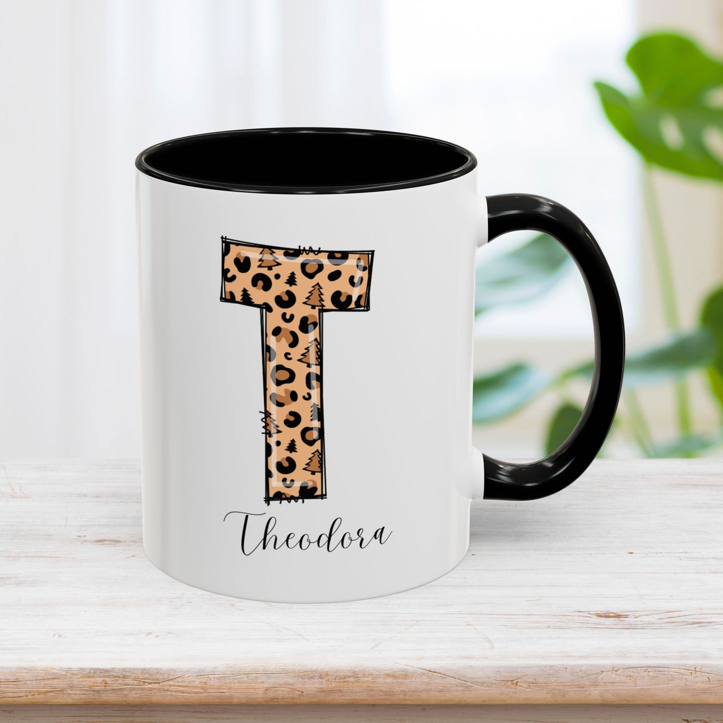 Custom Christmas Initial Letter Mug with Name - Personalized Christmas Gifts A-Z