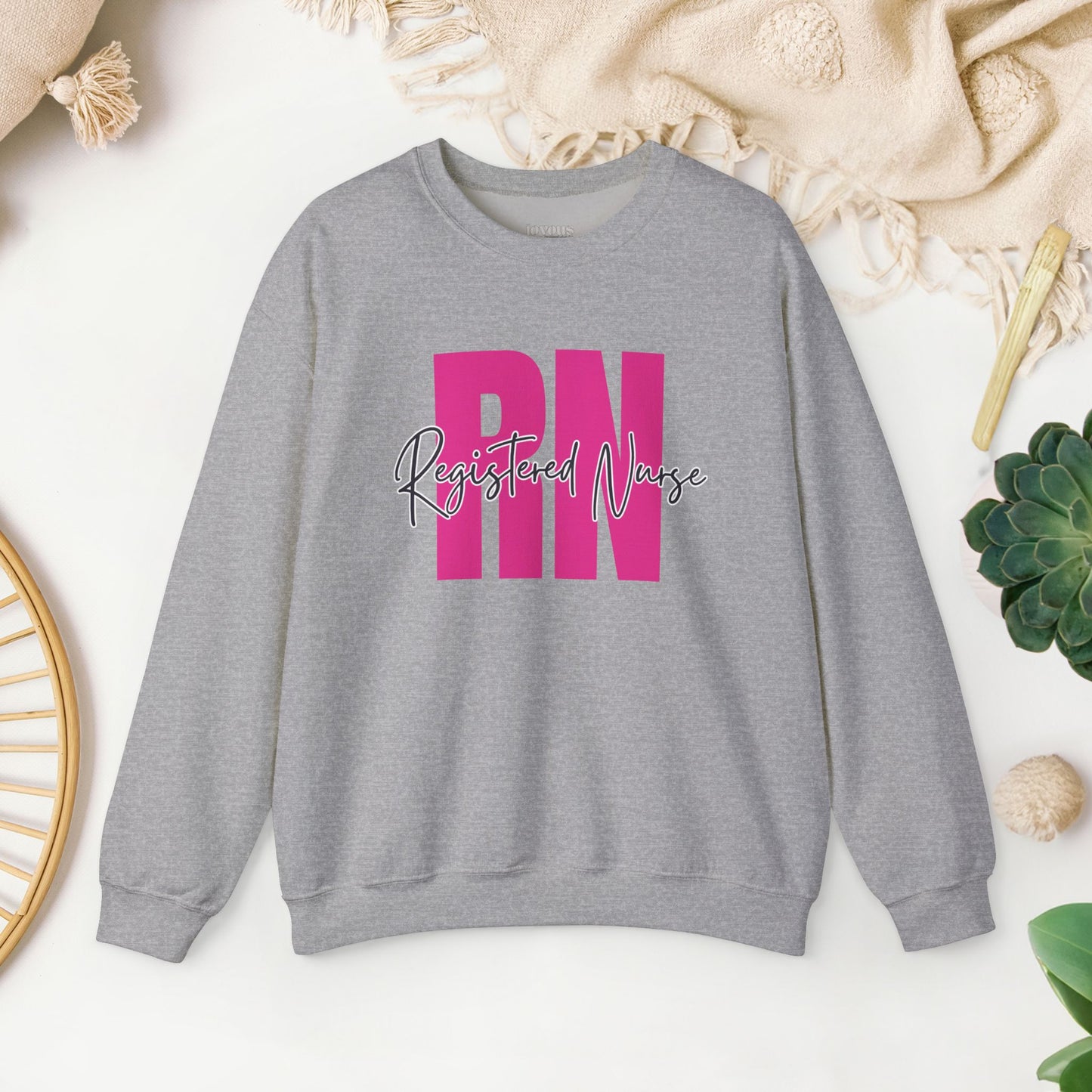 Pink Registered Nurse Sweatshirt