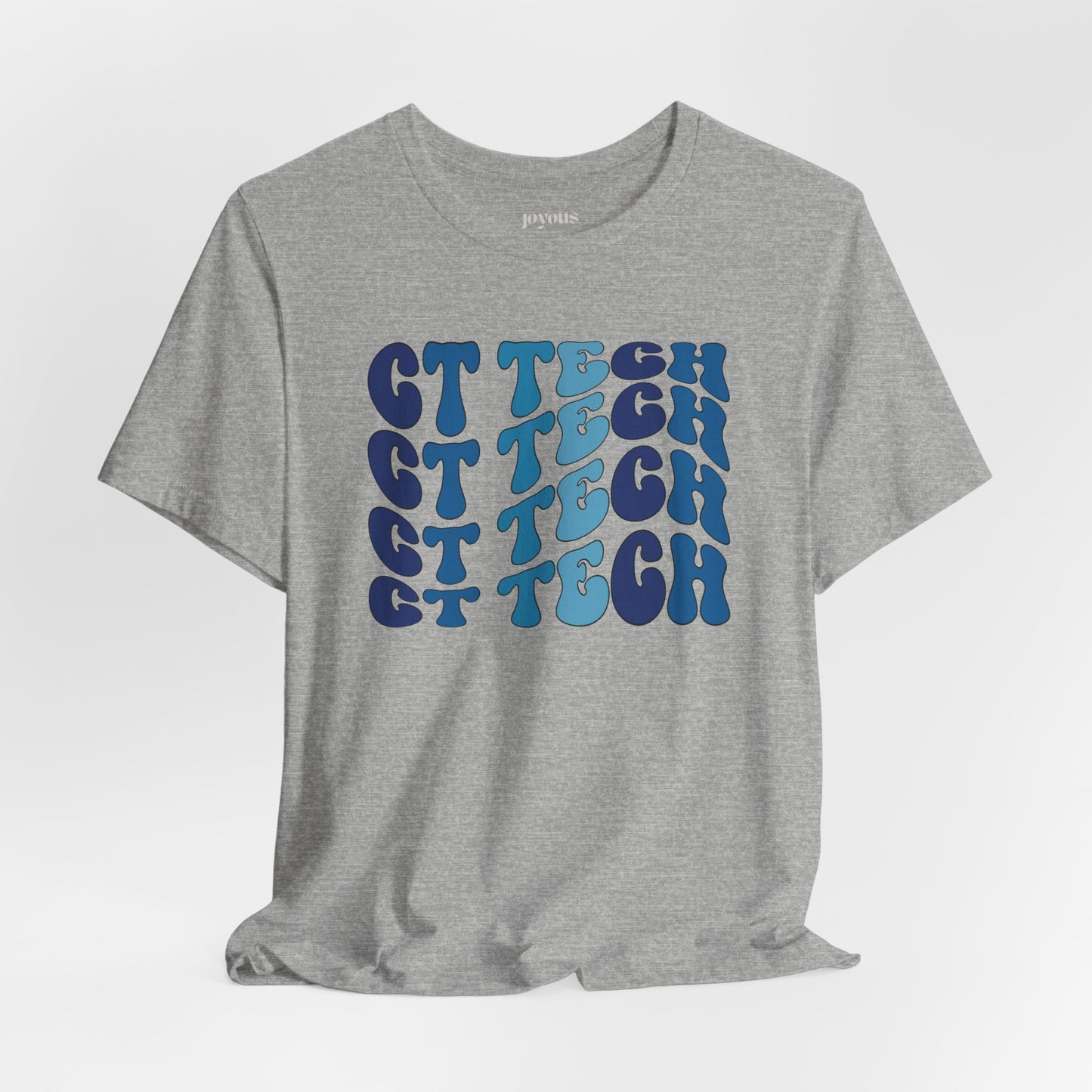 Groovy Blue CT Tech Shirt - CT Technologist Soft Cotton Tee