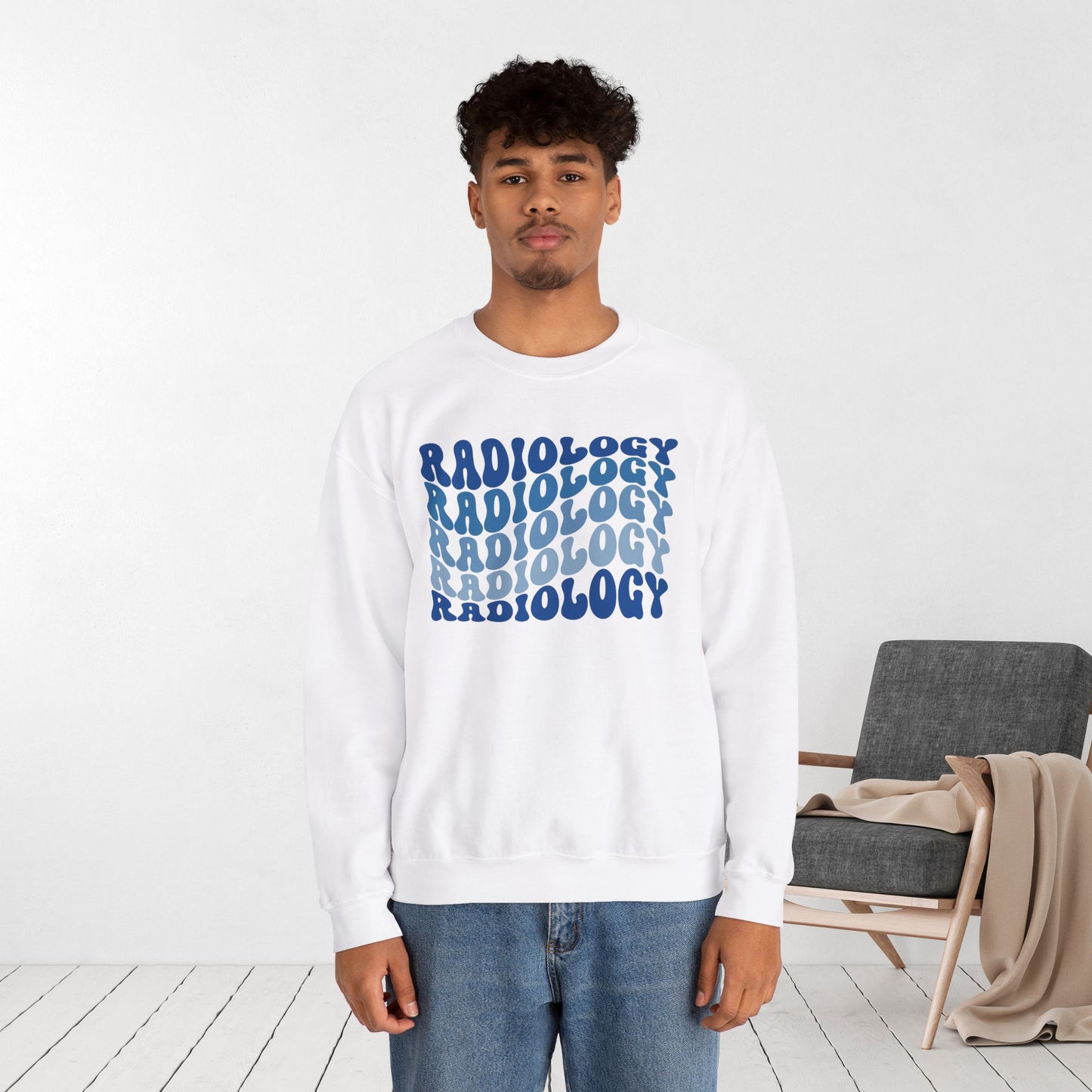 Groovy Blue Radiology Sweatshirt for RAD Technician