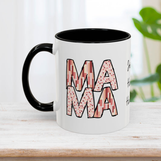 Personalized Mama Coffee Mug with Kids Names - Custom Mom Gifts for Mother's Day