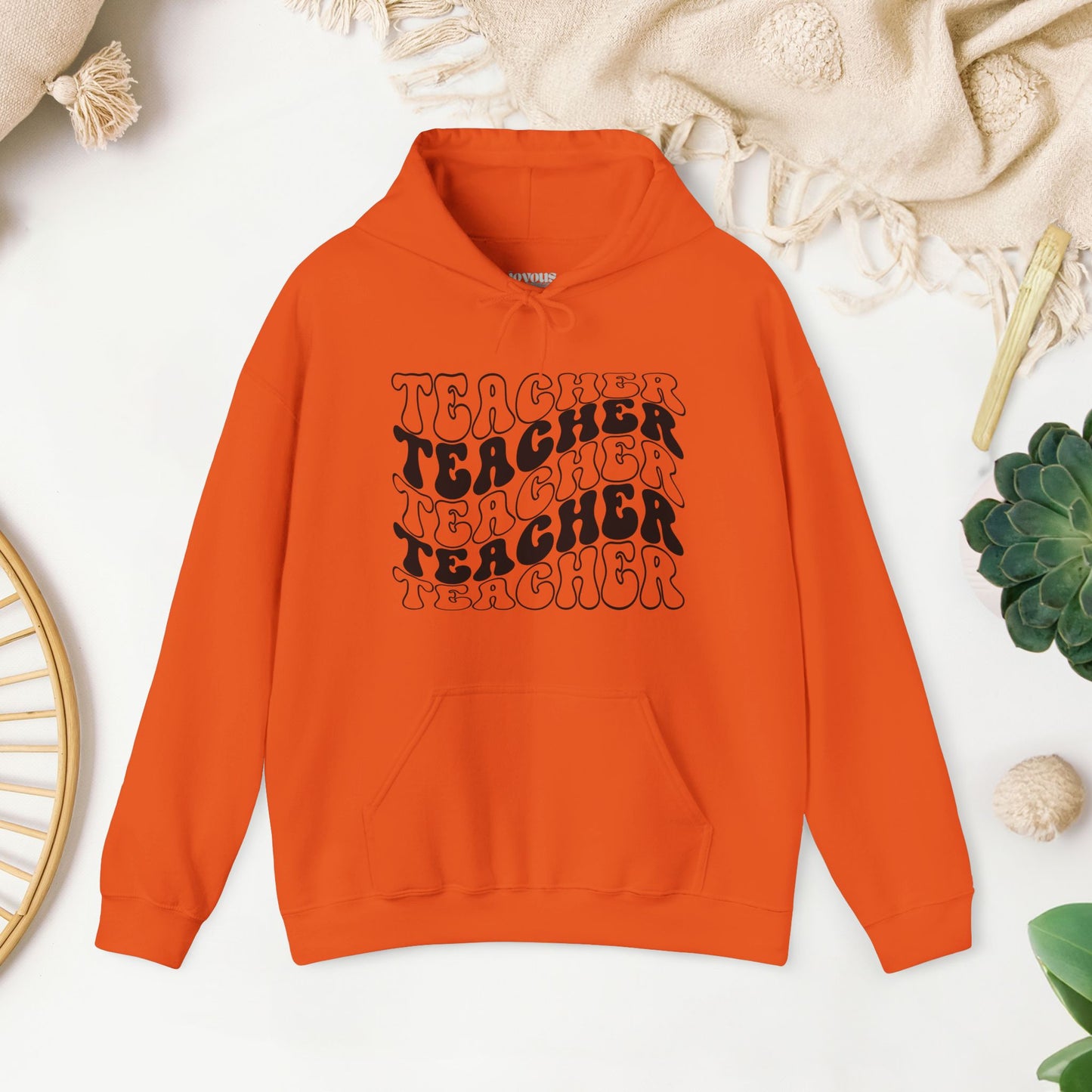 Groovy Unisex Teacher Hoodie for School Teachers