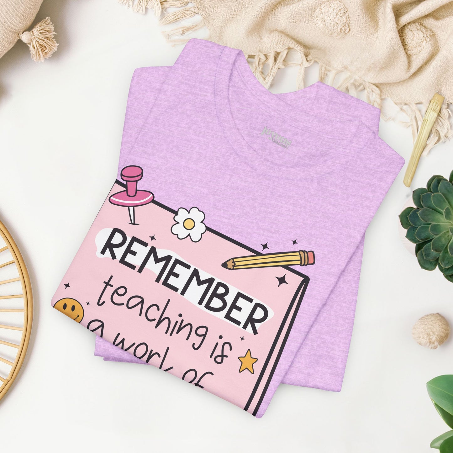 Trendy Motivational Teacher Soft Cotton Tee