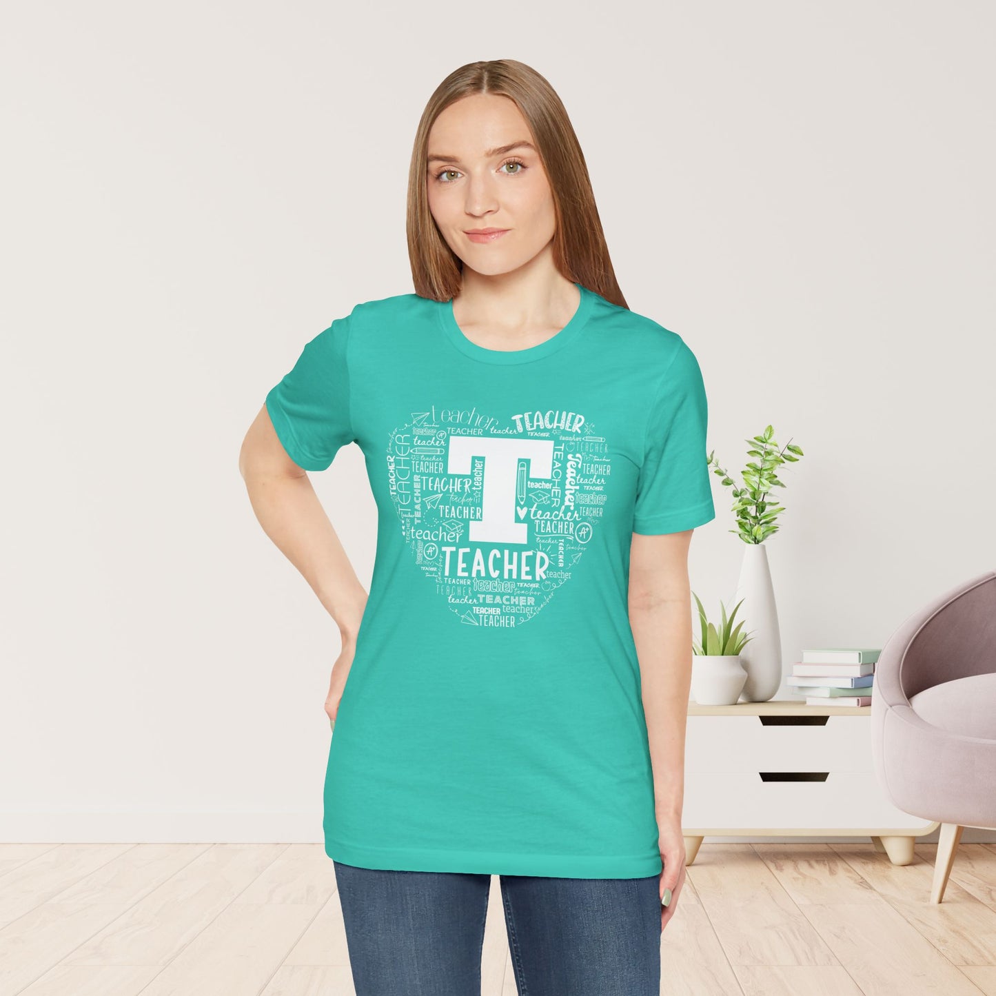 Trendy Teacher Soft Cotton Tee for School Teachers