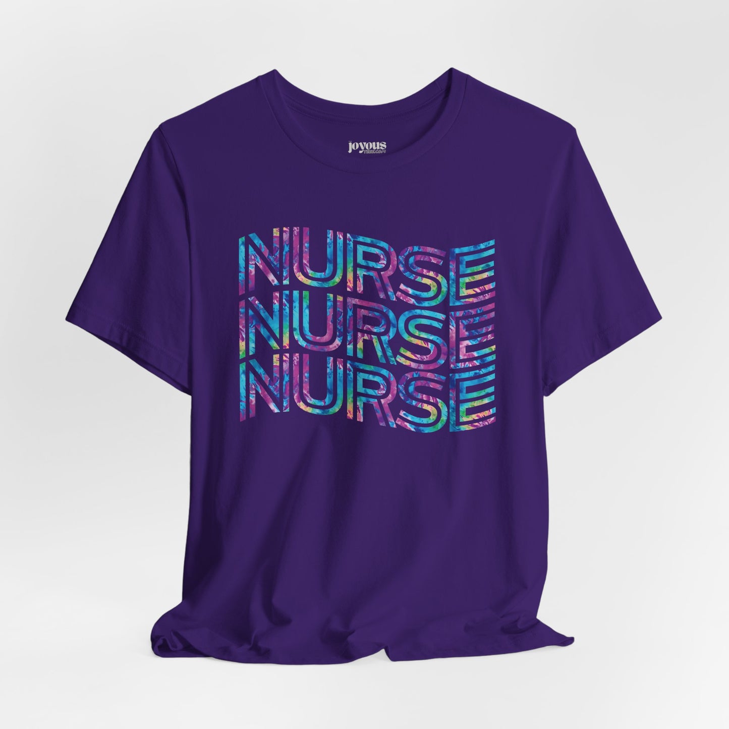 Tie Dye Wavy Nurse Shirt - Registered Nurse Soft Cotton Tee