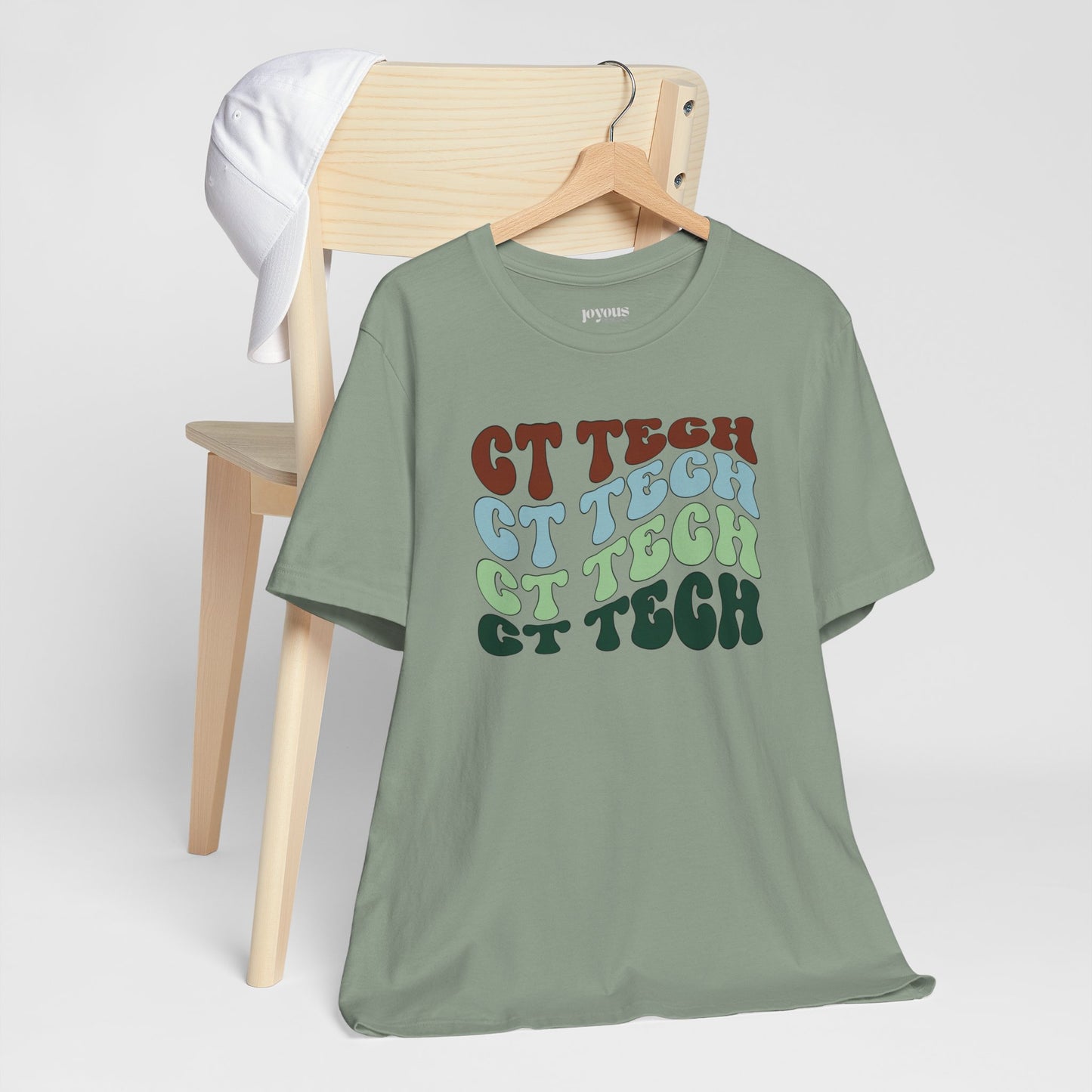 Groovy Colorful CT Tech Shirt - CT Technologist Soft Cotton Tee