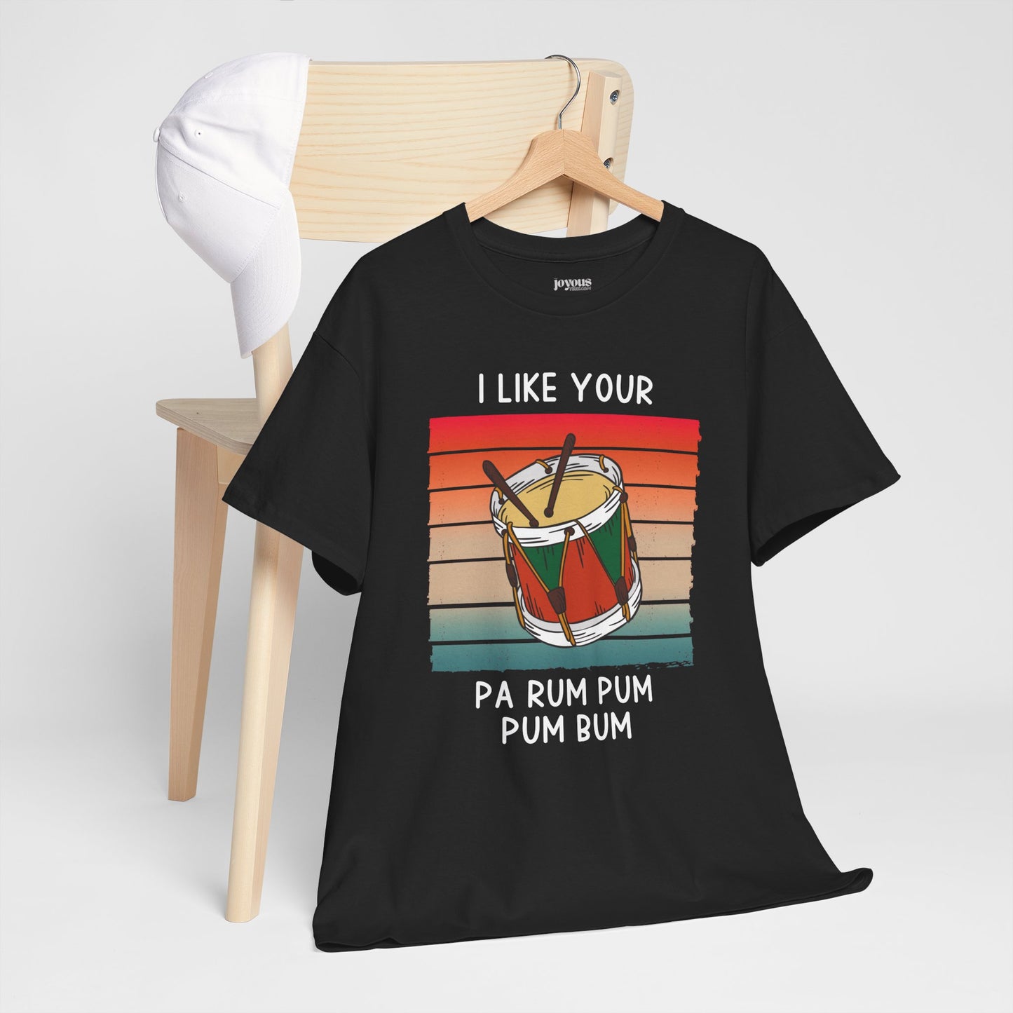 I Like Your Pa Rum Pum Pum Bum Funny Christmas Shirt - Matching Family Christmas Heavy Cotton Tee