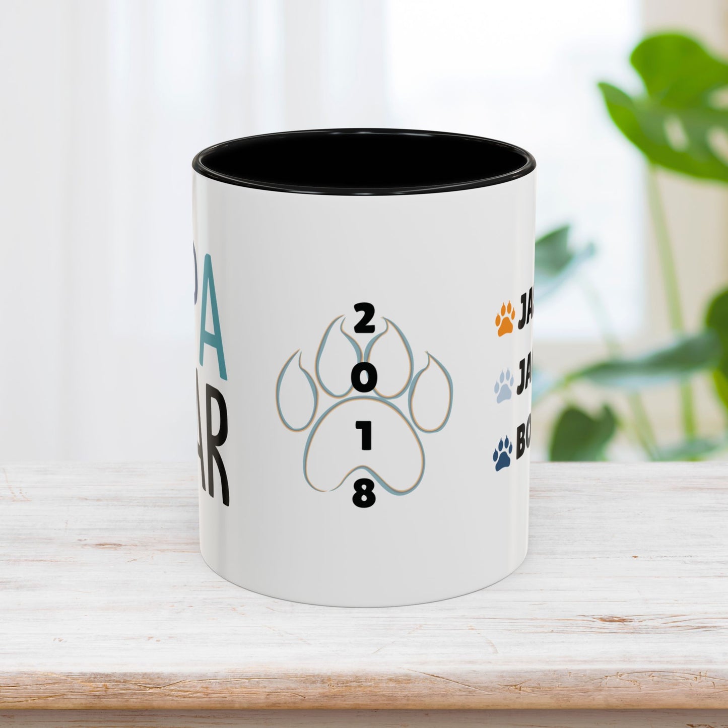 Personalized Papa Bear Coffee Mug with Kids Names - Custom Dad Gifts for Father's Day