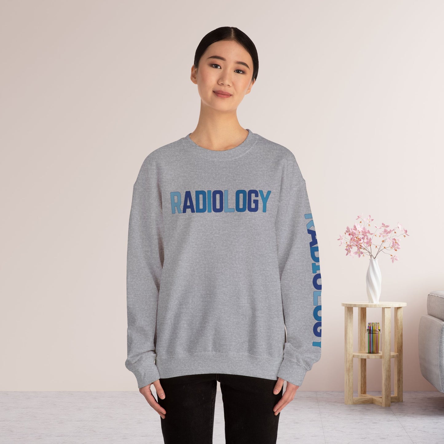 Trendy Blue Radiology Sweatshirt for RAD Technician