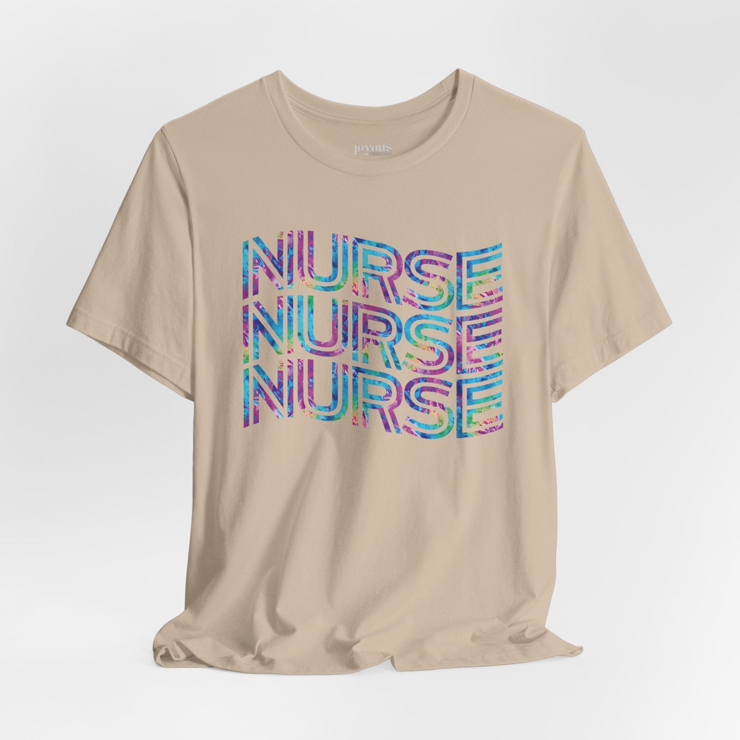 Tie Dye Wavy Nurse Shirt - Registered Nurse Soft Cotton Tee