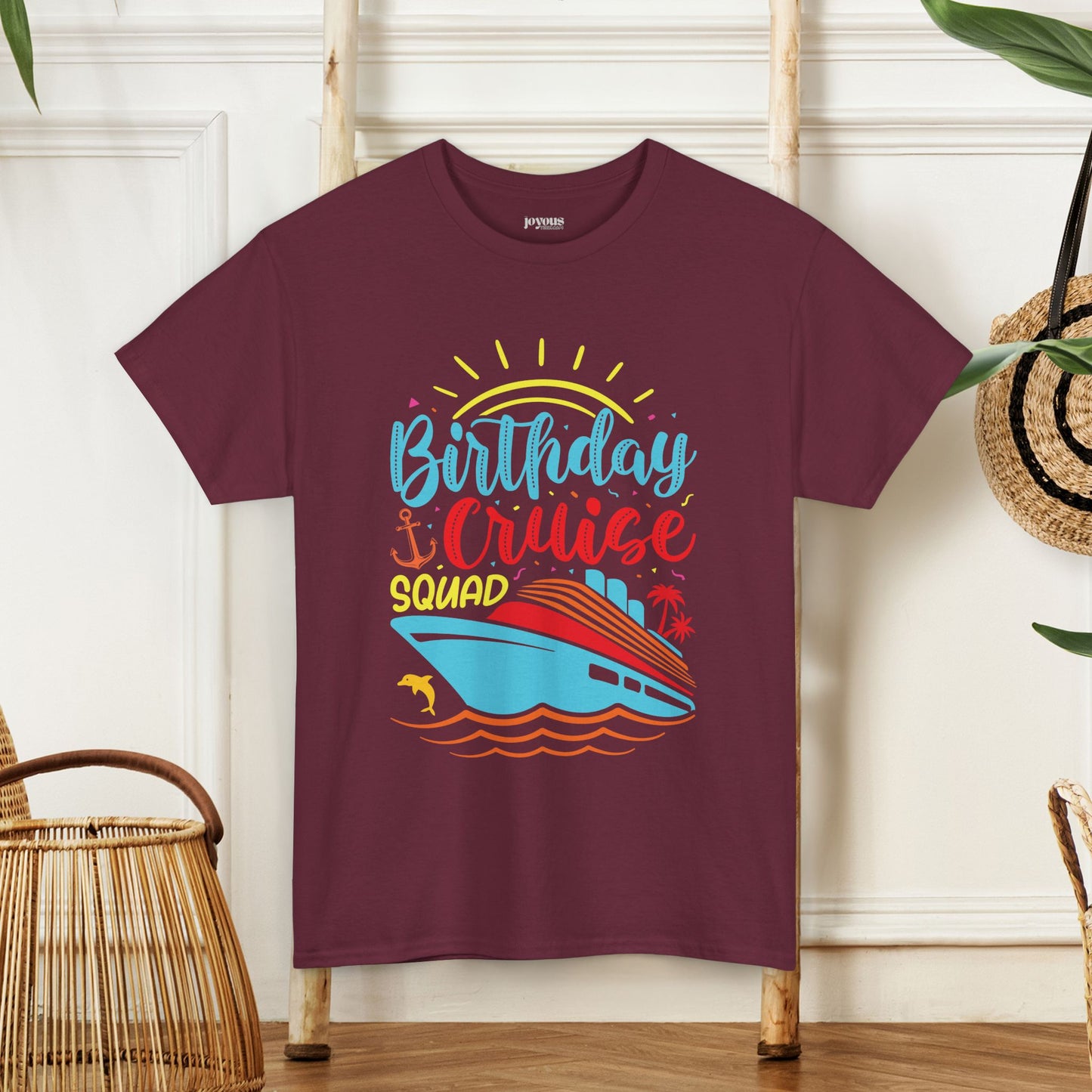 Birthday Cruise Squad Shirt - Family Cruise Vacation Heavy Cotton Tee