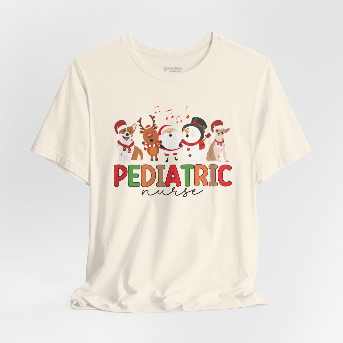 Christmas Pediatric Nurse Soft Cotton Tee