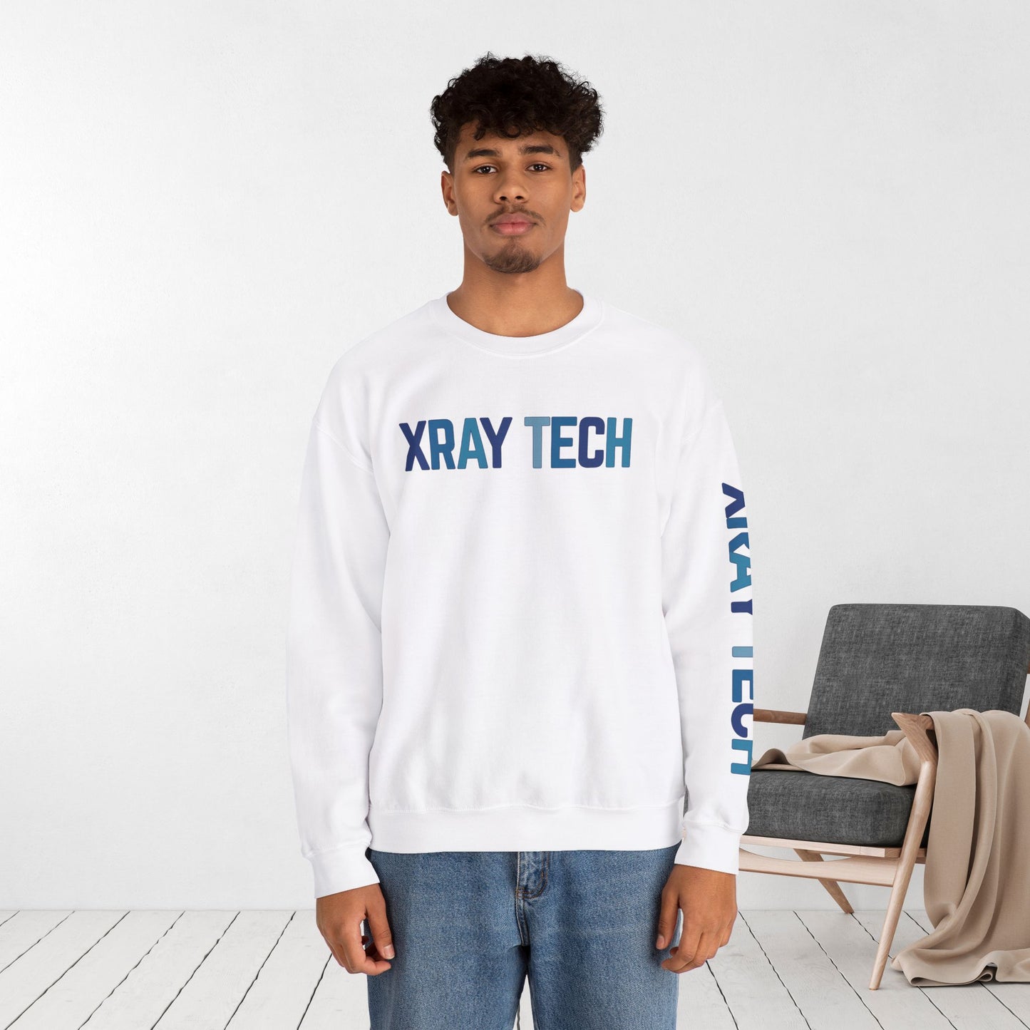 Unisex Blue Xray Tech Sweatshirt