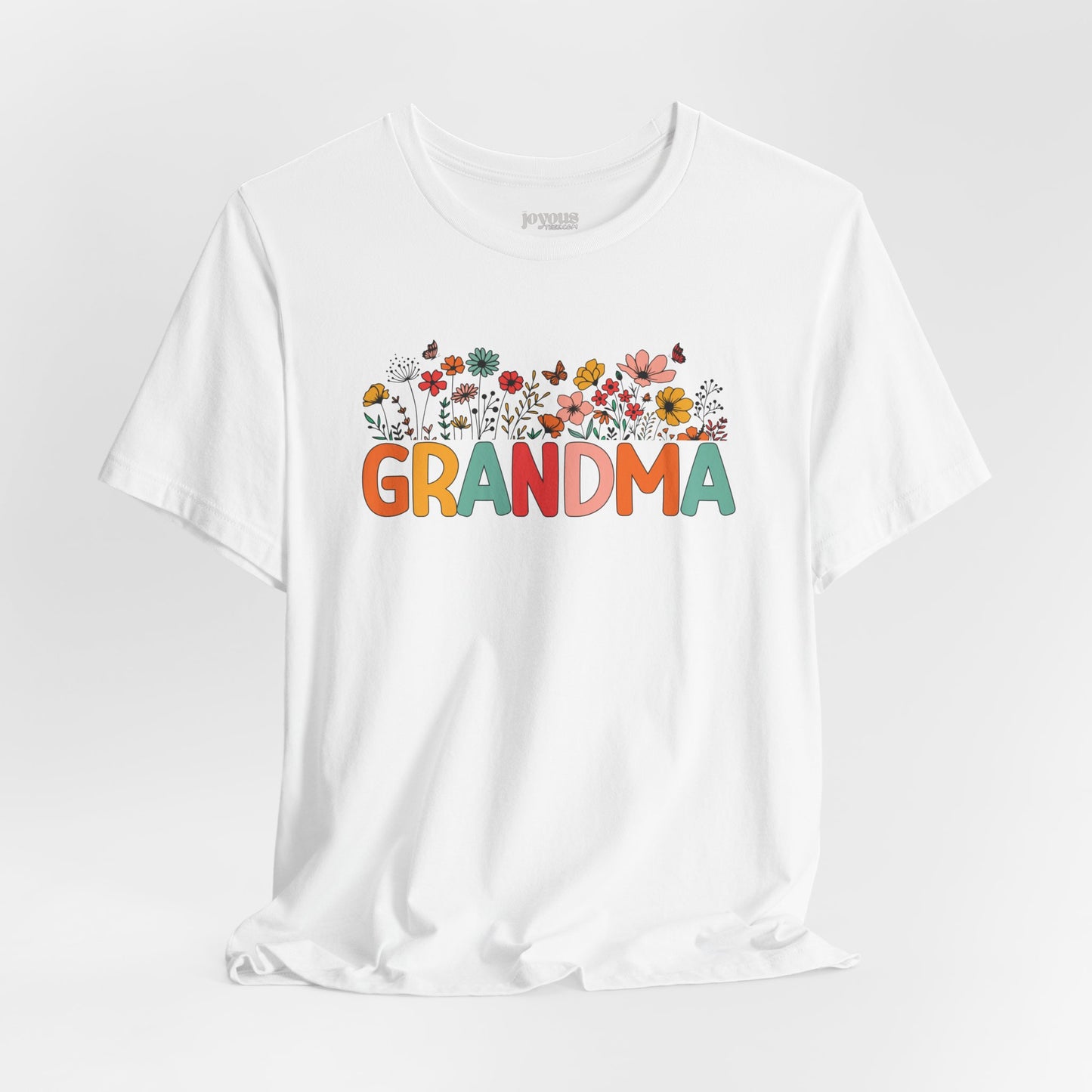 Spring Floral Grandma Soft Cotton Tee