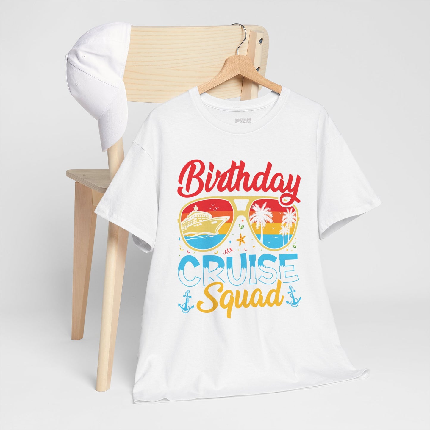 Birthday Cruise Squad Shirt - Family Cruise Vacation Heavy Cotton Tee