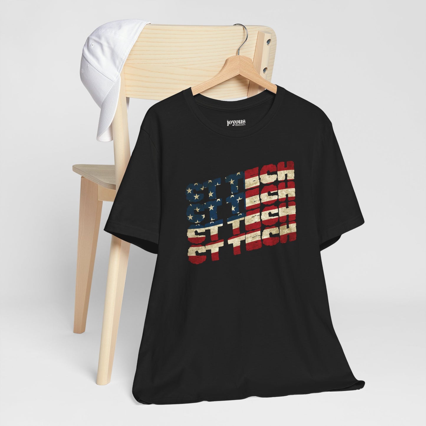 USA Flag CT Tech Shirt -  4th of July CT Technologist Soft Cotton Tee