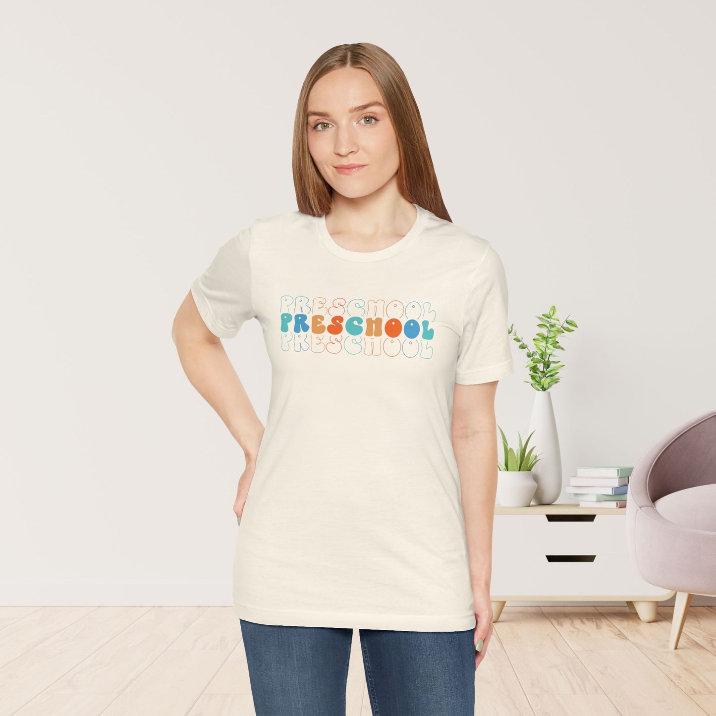 Trendy Preschool Teacher Soft Cotton Tee