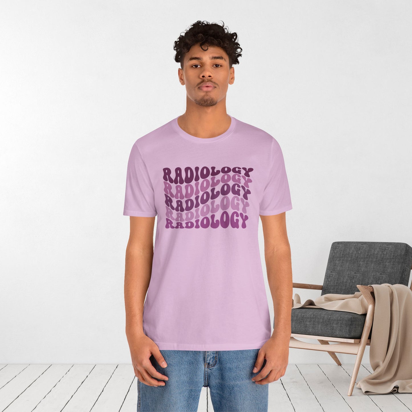 Groovy Purple Radiology Soft Cotton Tee