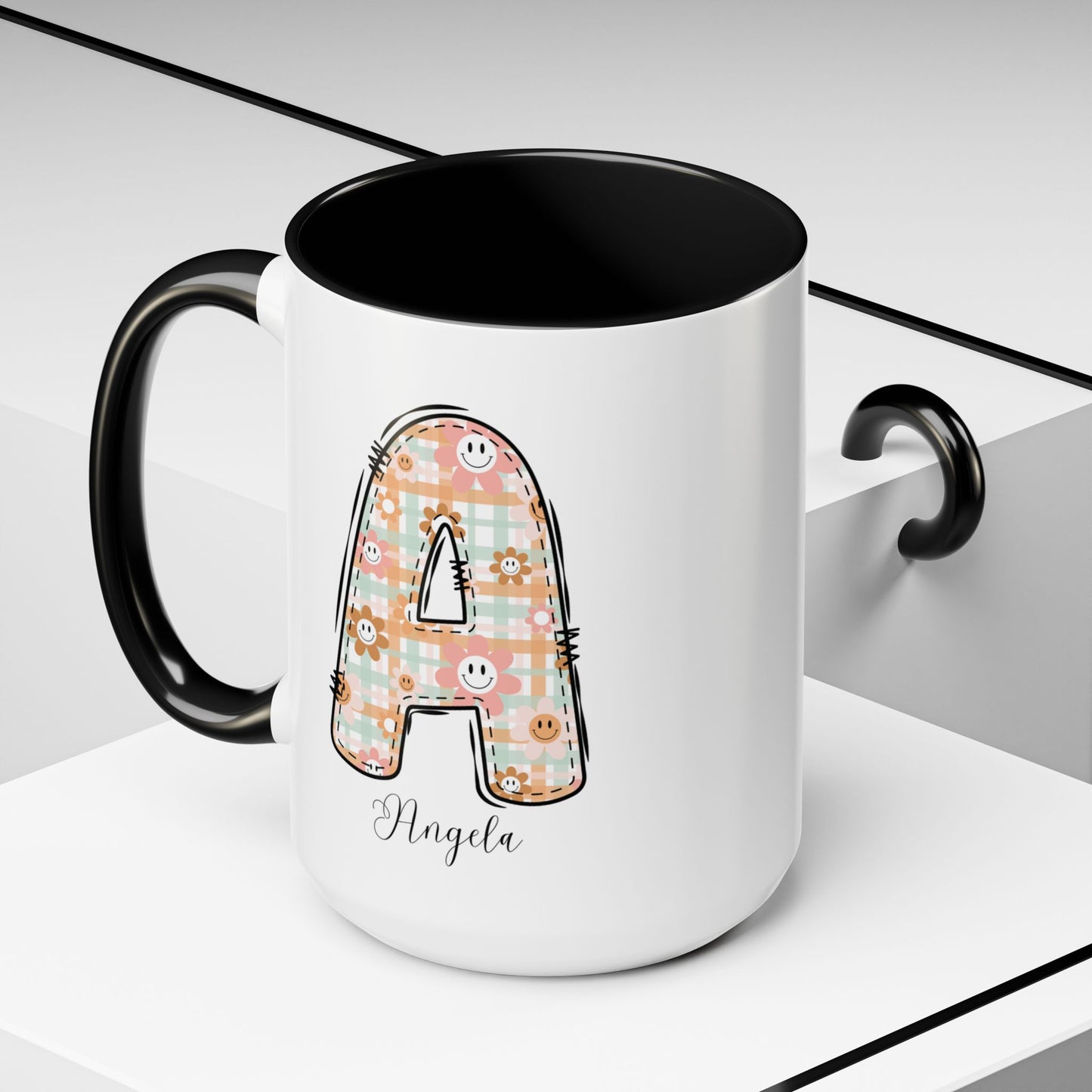 Custom Name Initial Letter Mug - Personalized Gifts A-Z