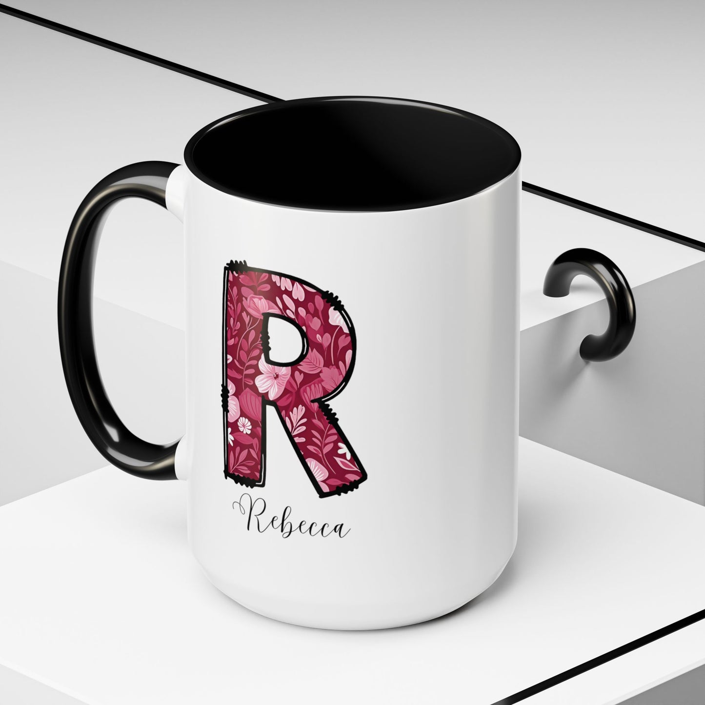 Custom Name Initial Letter Mug - Personalized Gifts A-Z