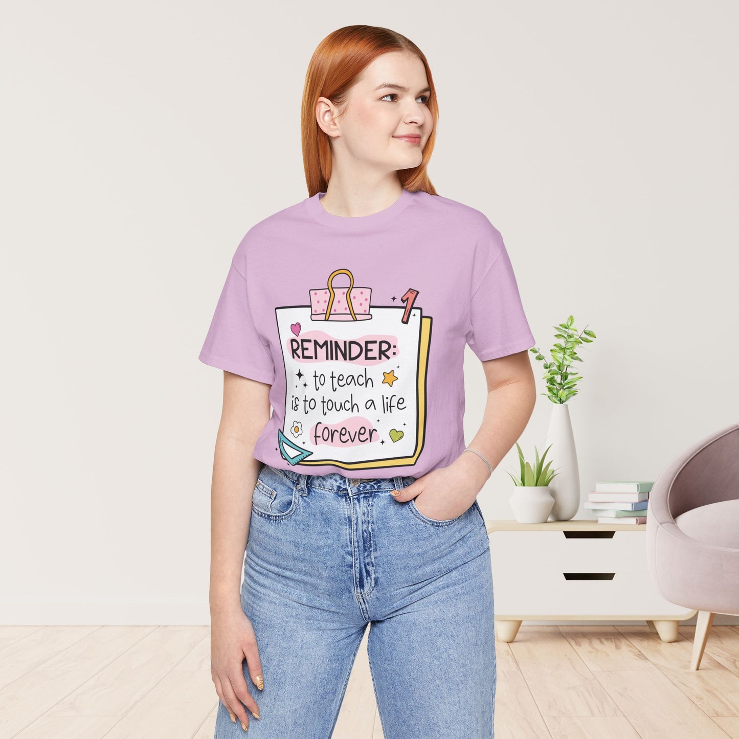 Trendy Motivational Teacher Soft Cotton Tee