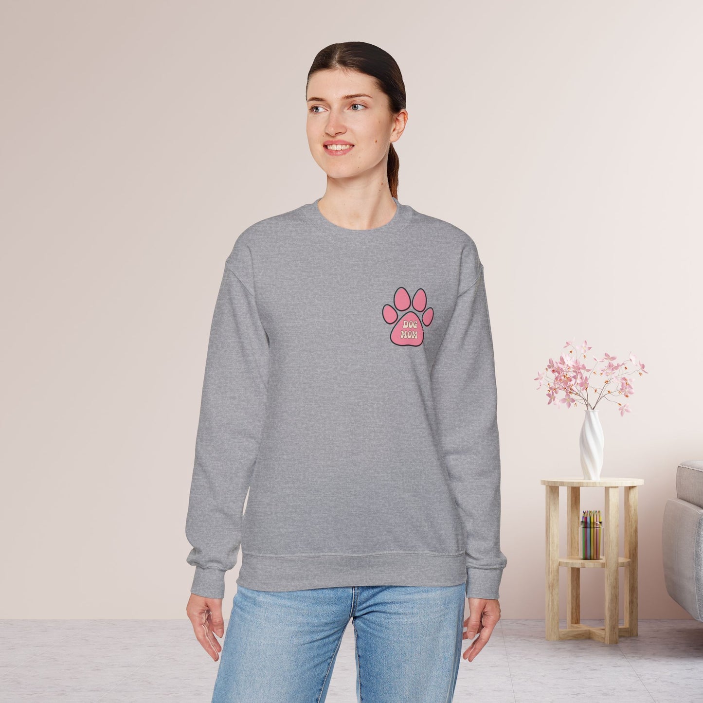 Retro Dog Mom Sweatshirt - Groovy Dog Mom Crewneck