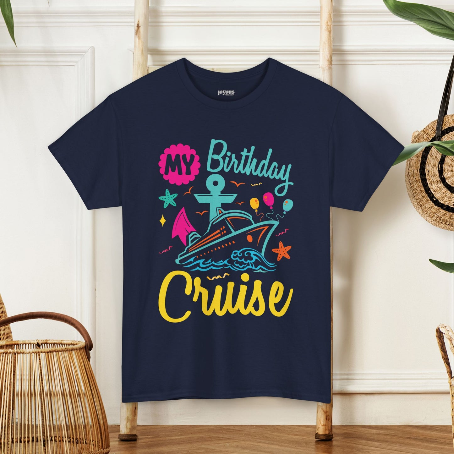 My Birthday Cruise Shirt - Family Cruise Vacation Heavy Cotton Tee