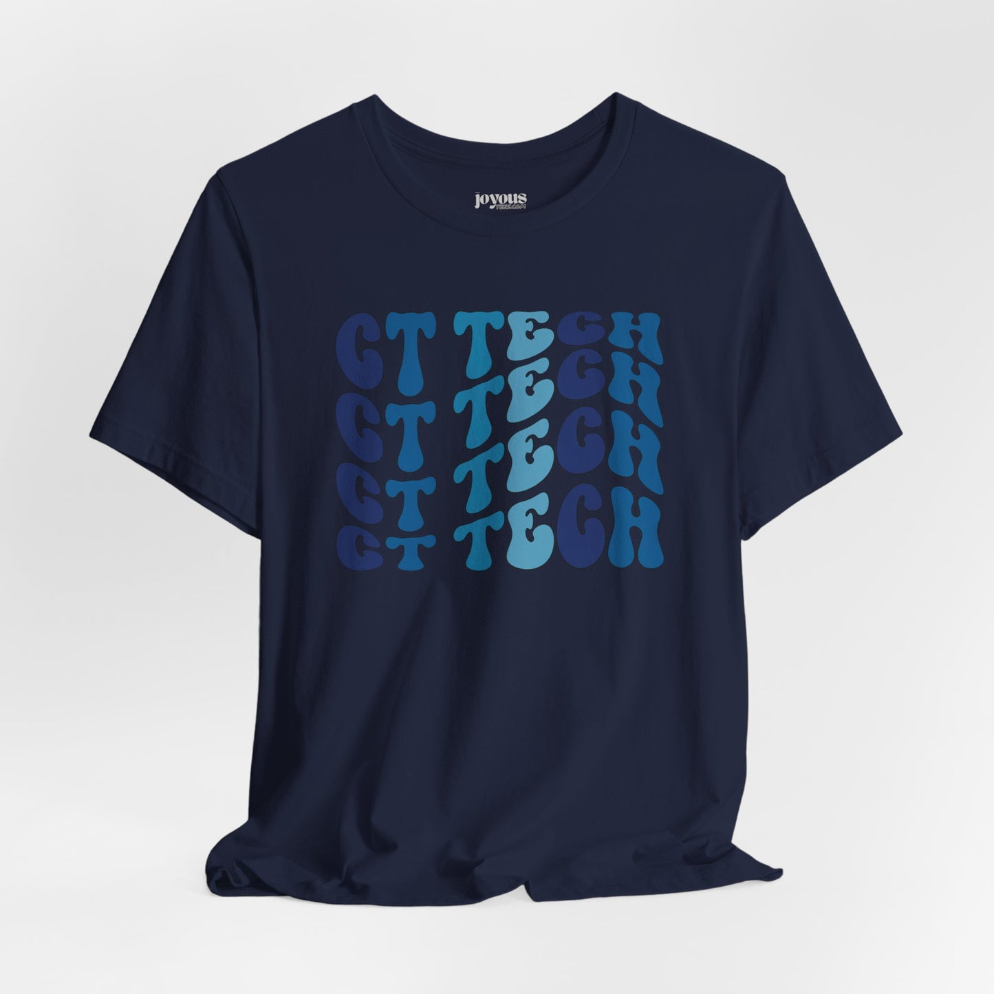 Groovy Blue CT Tech Shirt - CT Technologist Soft Cotton Tee