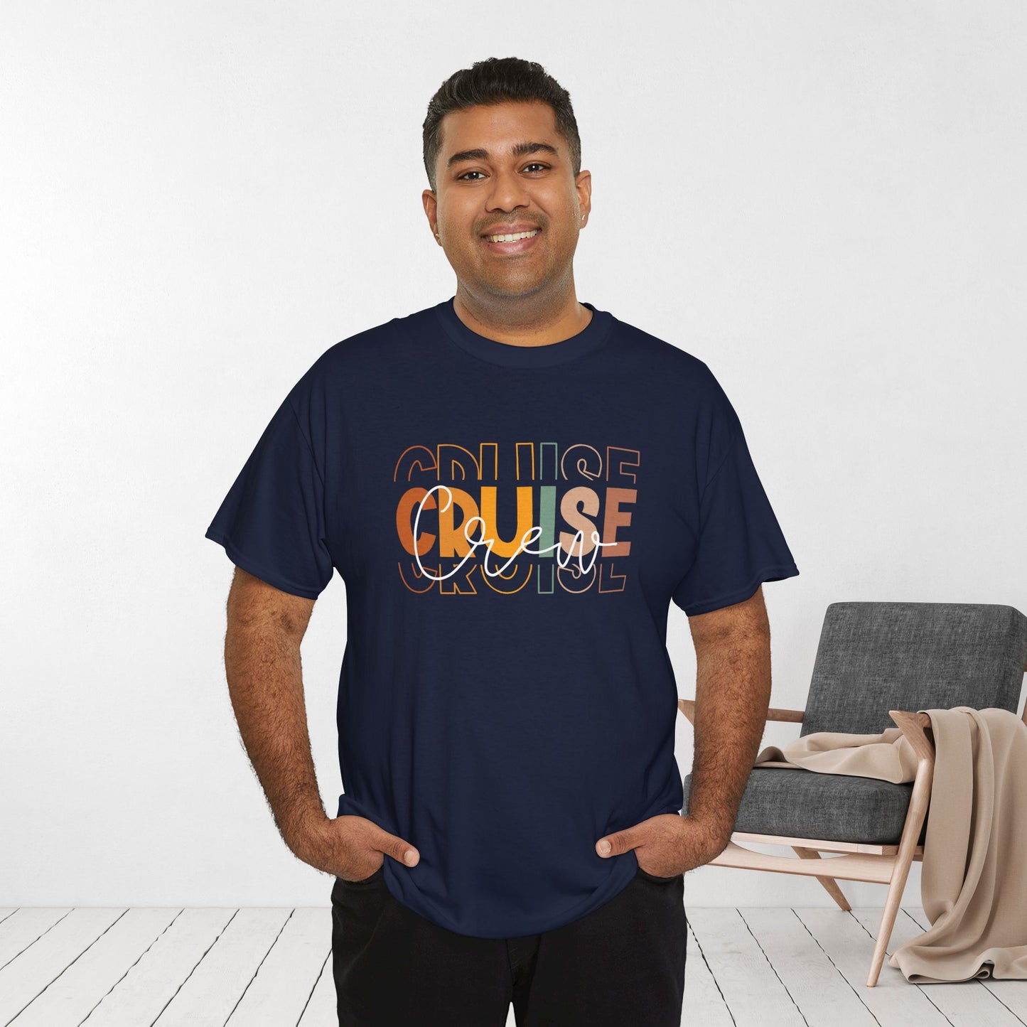 Family Cruise Crew Shirt - Cruise Vacation Heavy Cotton Tee