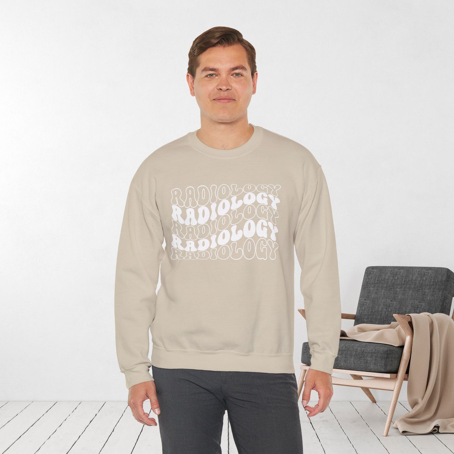 Groovy White Radiology Sweatshirt for RAD Technician