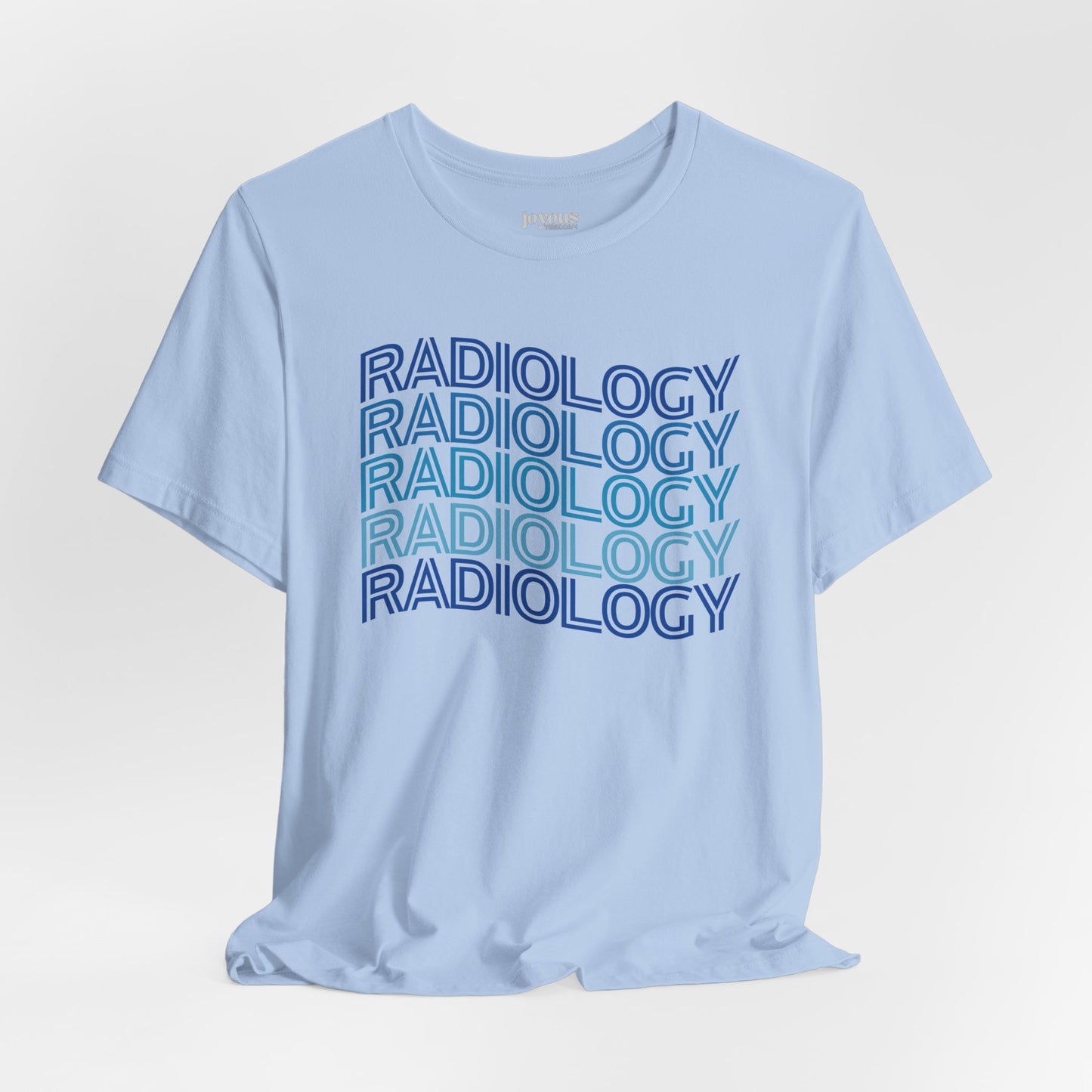 Wavy Blue Radiology Soft Cotton Tee