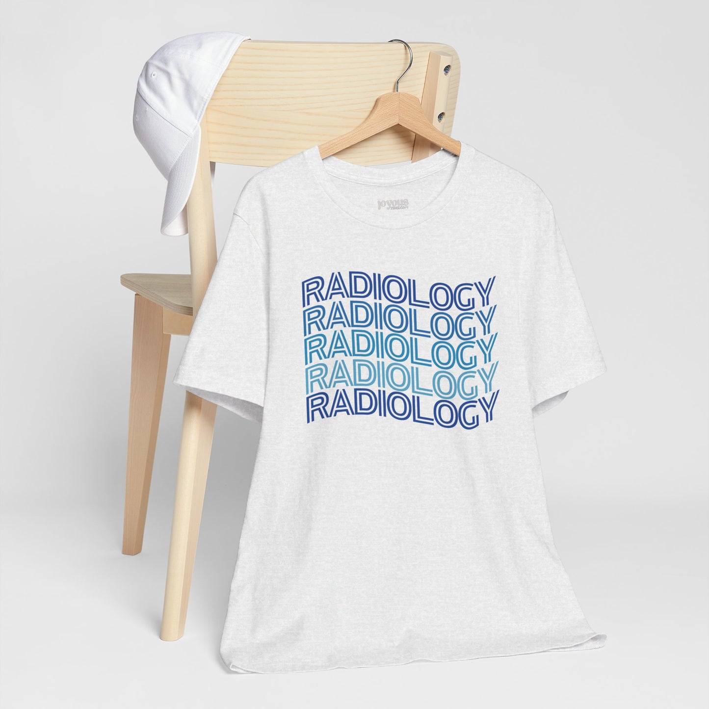 Wavy Blue Radiology Soft Cotton Tee