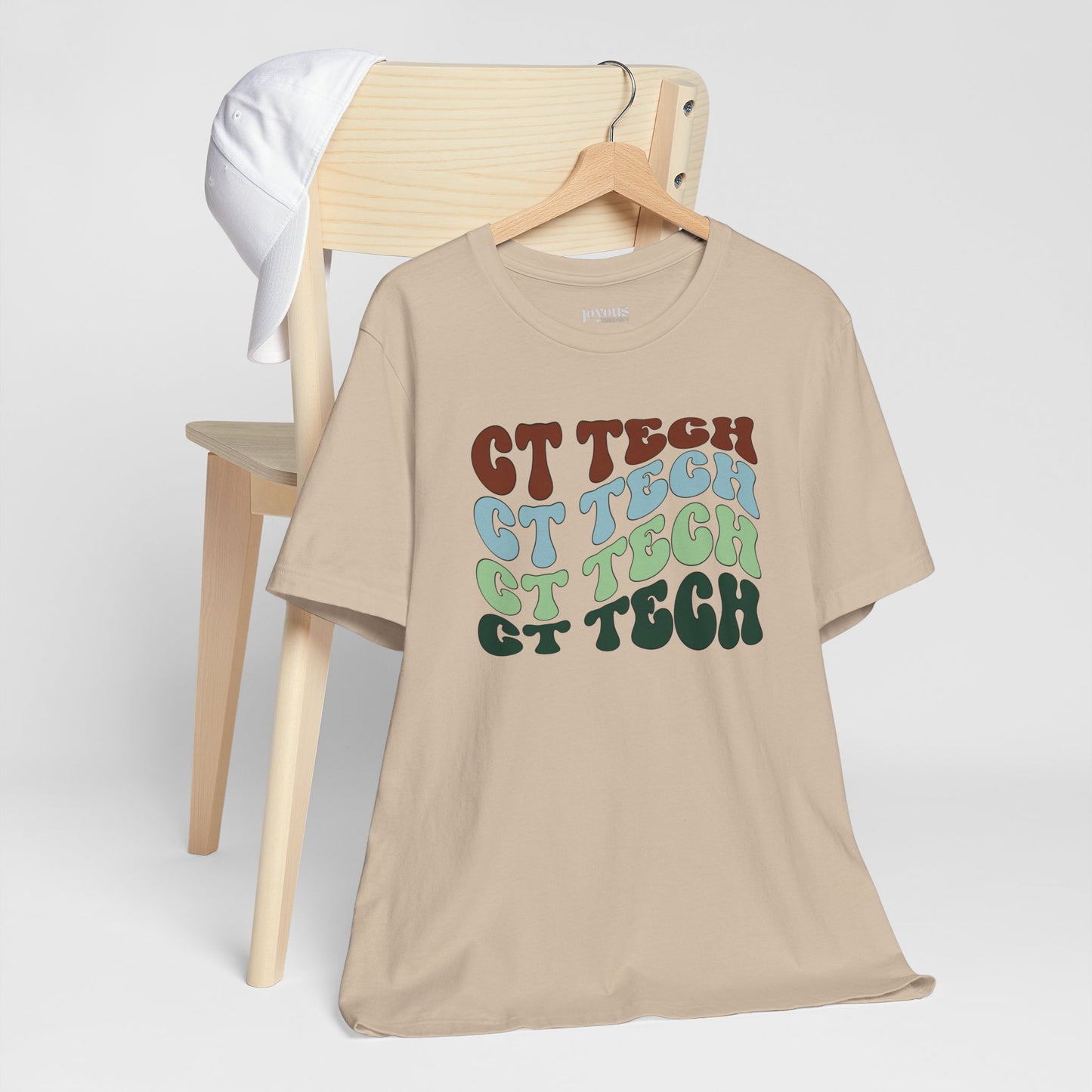 Groovy Colorful CT Tech Shirt - CT Technologist Soft Cotton Tee