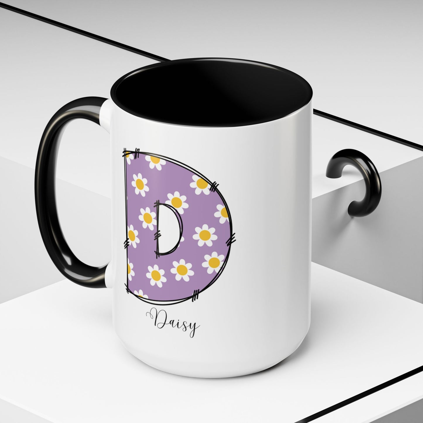 Custom Name Initial Letter Mug - Personalized Gifts A-Z