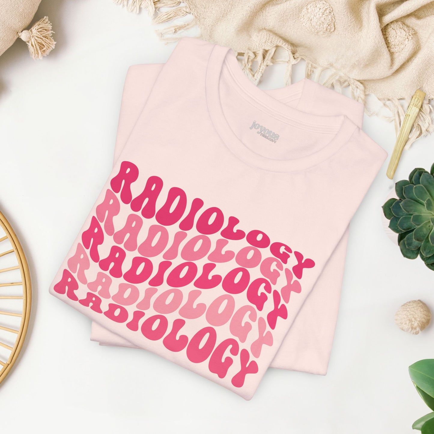 Groovy Pink Radiology Soft Cotton Tee