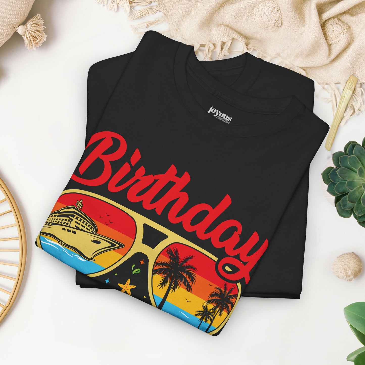 Birthday Cruise Squad Shirt - Family Cruise Vacation Heavy Cotton Tee