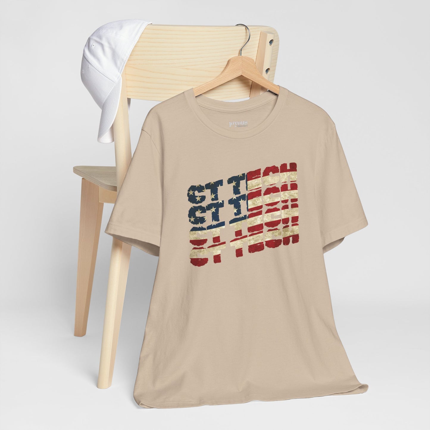 USA Flag CT Tech Shirt -  4th of July CT Technologist Soft Cotton Tee