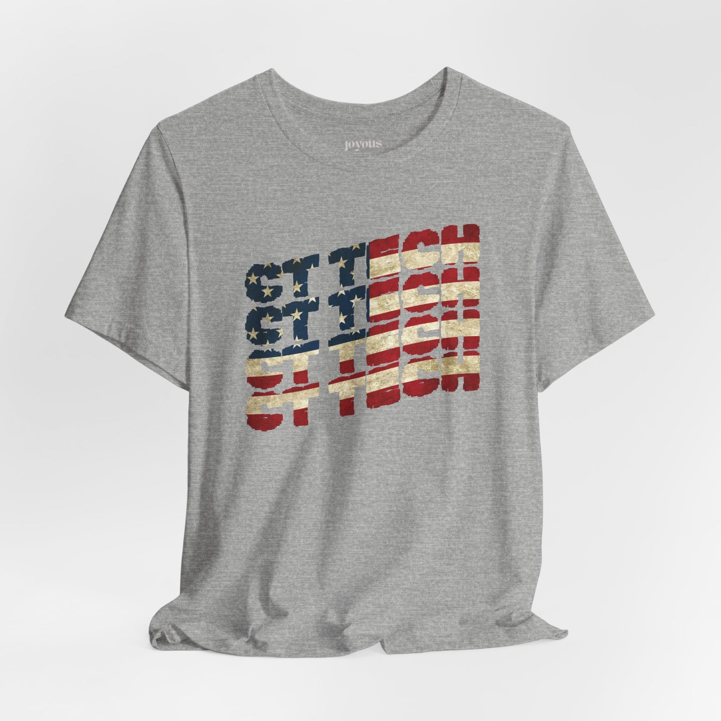 USA Flag CT Tech Shirt -  4th of July CT Technologist Soft Cotton Tee