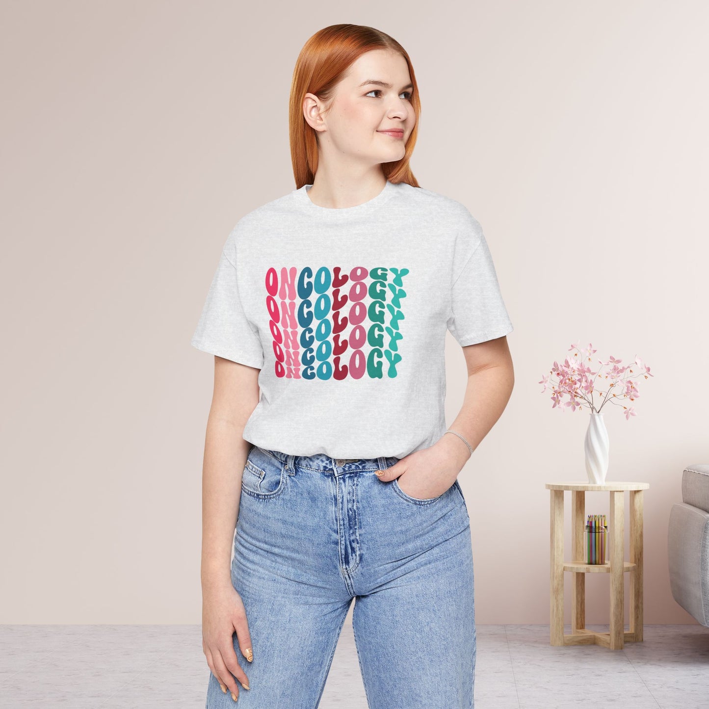 Colorful Groovy Oncology Soft Cotton Tee