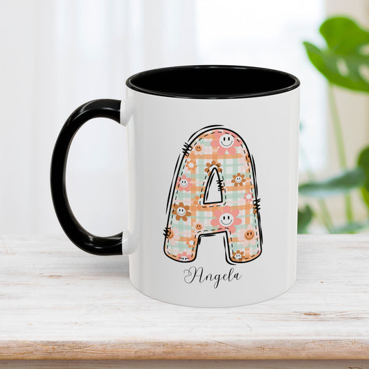 Custom Name Initial Letter Mug - Personalized Gifts A-Z